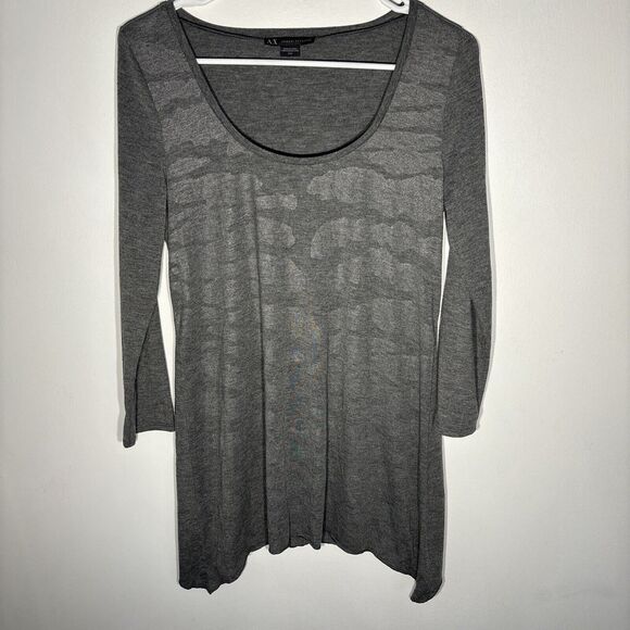 Women's Gray A/X Armani Exchange Dolman Sleeve Pullover Sweater Size M - Picture 1 of 11